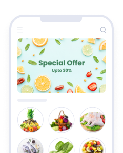 Grocery store mobile app builder